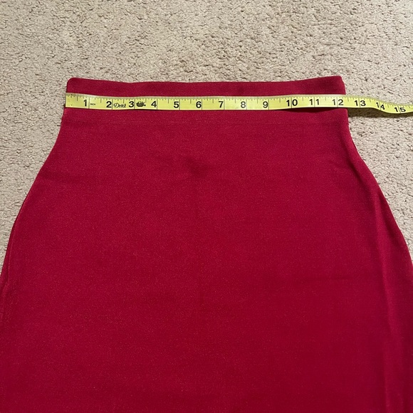 Vintage 80s/90s fuchsia hot pink stretchy mini skirt - Picture 5 of 6